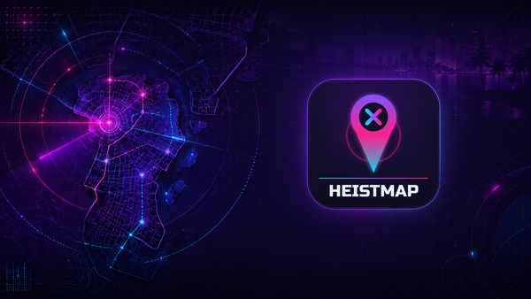 HeistMap news cover for the Spotify x GTA 6 billboard activation in LA, New York, and Miami.